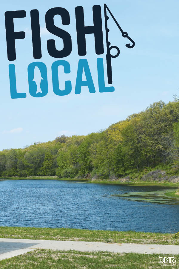 Fishing fun is as far away as your backyard with great places like Yellow Banks Park in Pleasant Hill, Iowa - find more with Fish Local!  |  Iowa DNR
